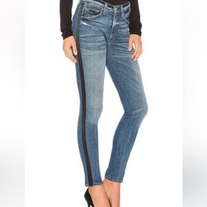 McGuire Denim- Vintage Slim Jeans With Tuxedo‎ Stripe.